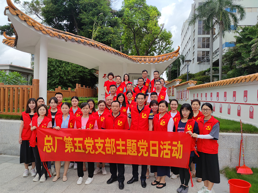 卫生大排除 党员我先杏转—第五党支部发展主题党日活动